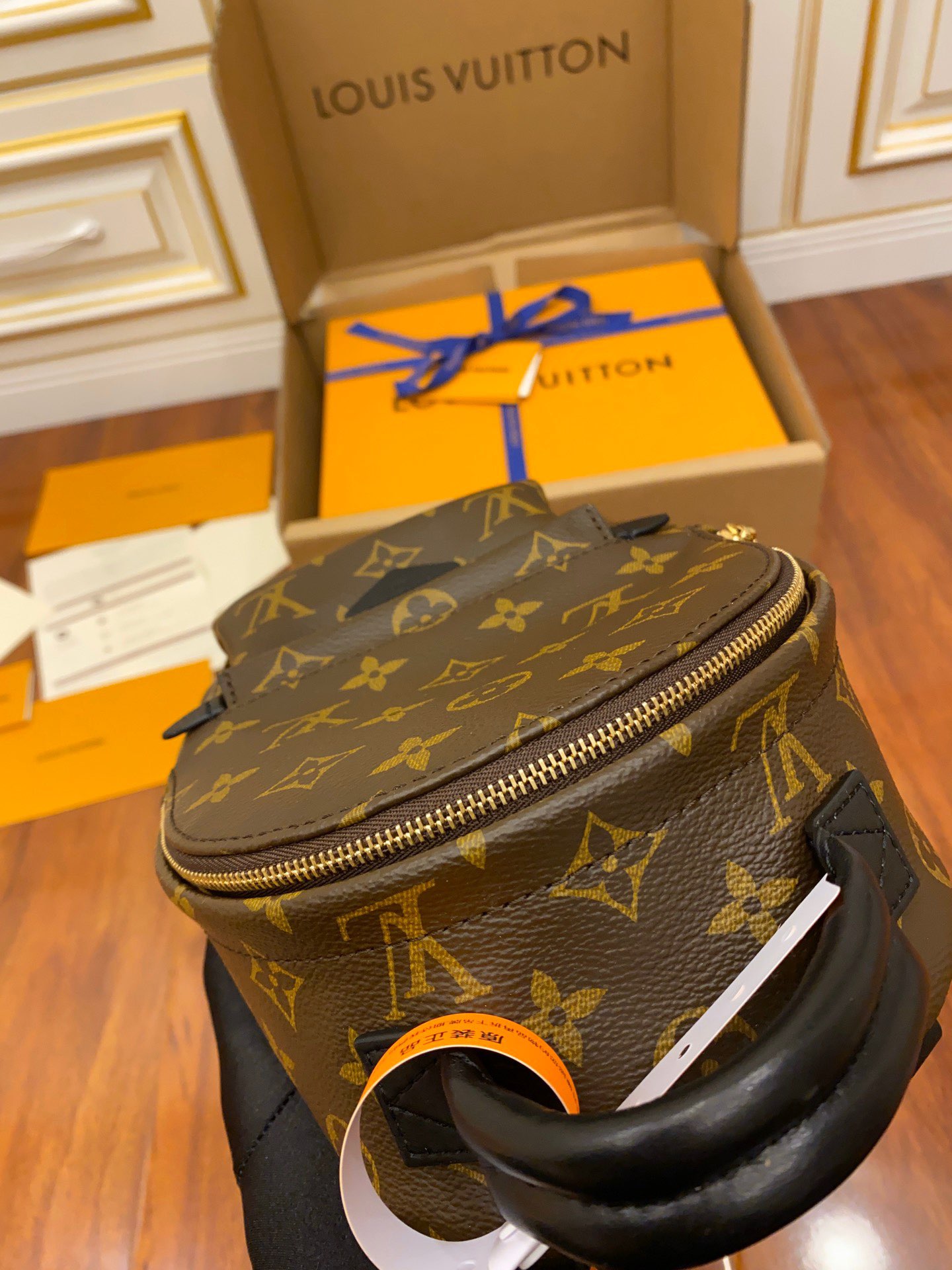 Balo Nữ Louis Vuitton LV Palm Springs Mini M44873 Màu Nâu Đen
