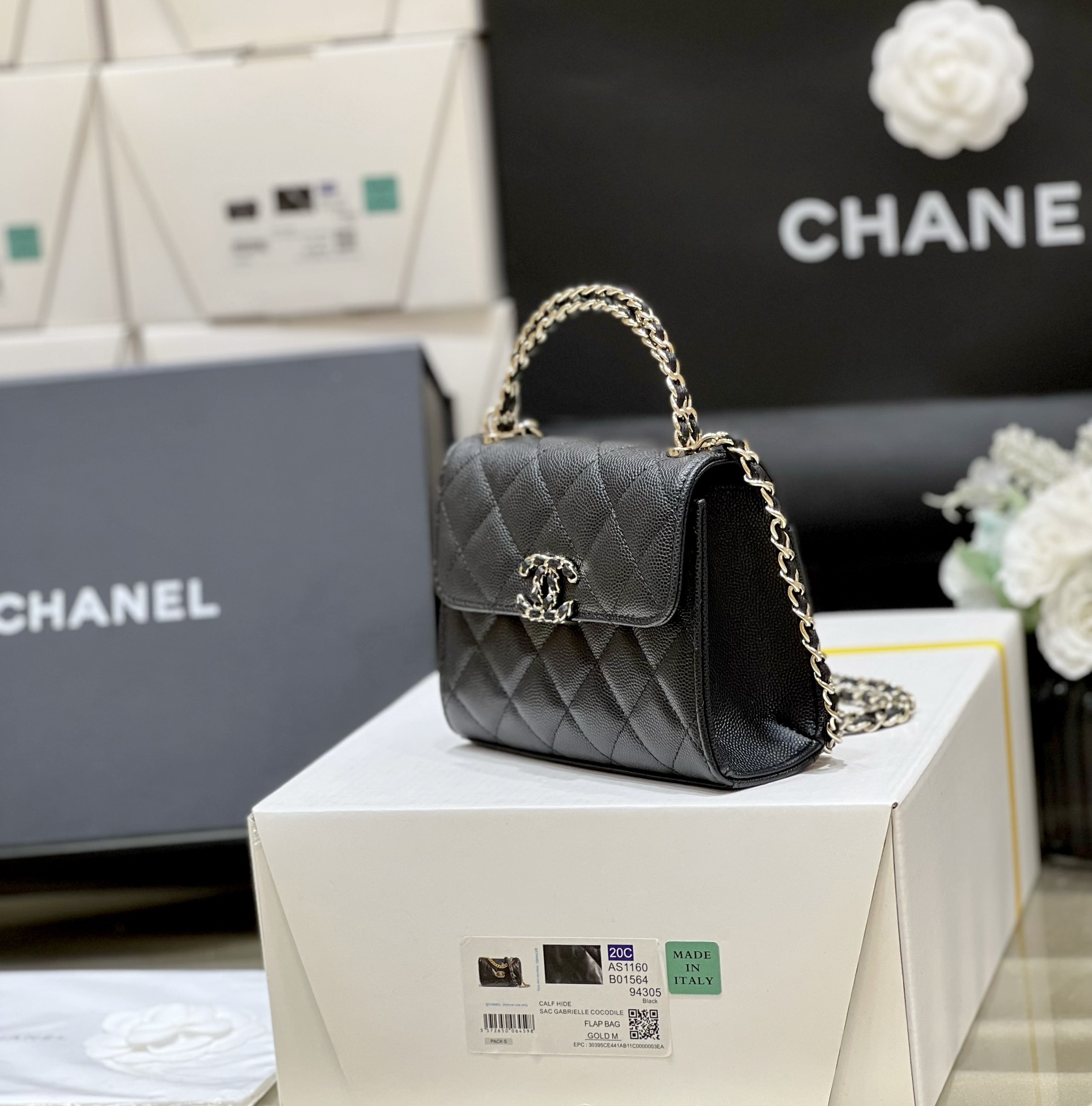 Túi Xách Chanel Kelly AS3237 Màu Đen 