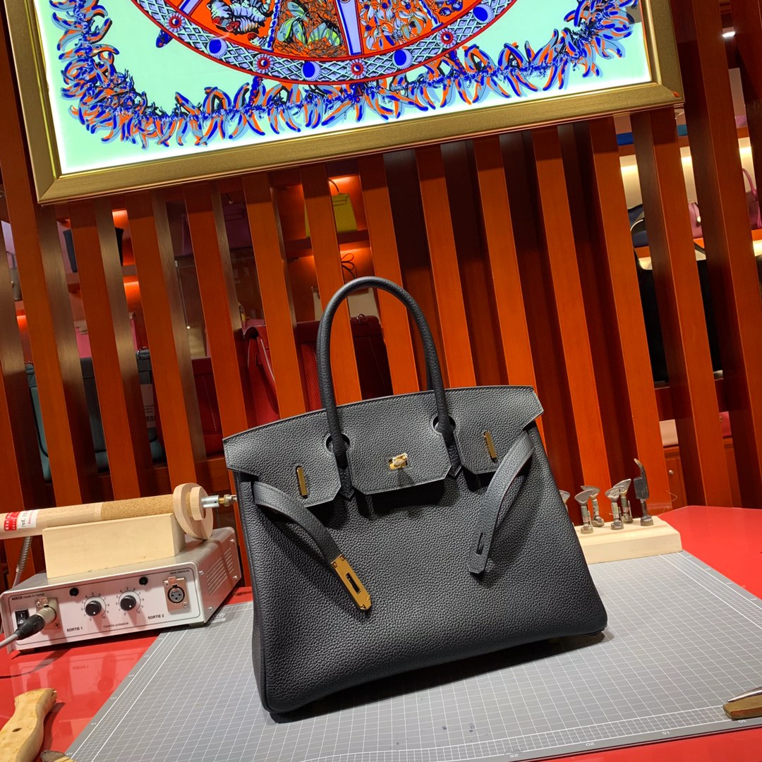 Túi xách hermes birkin màu đen 
