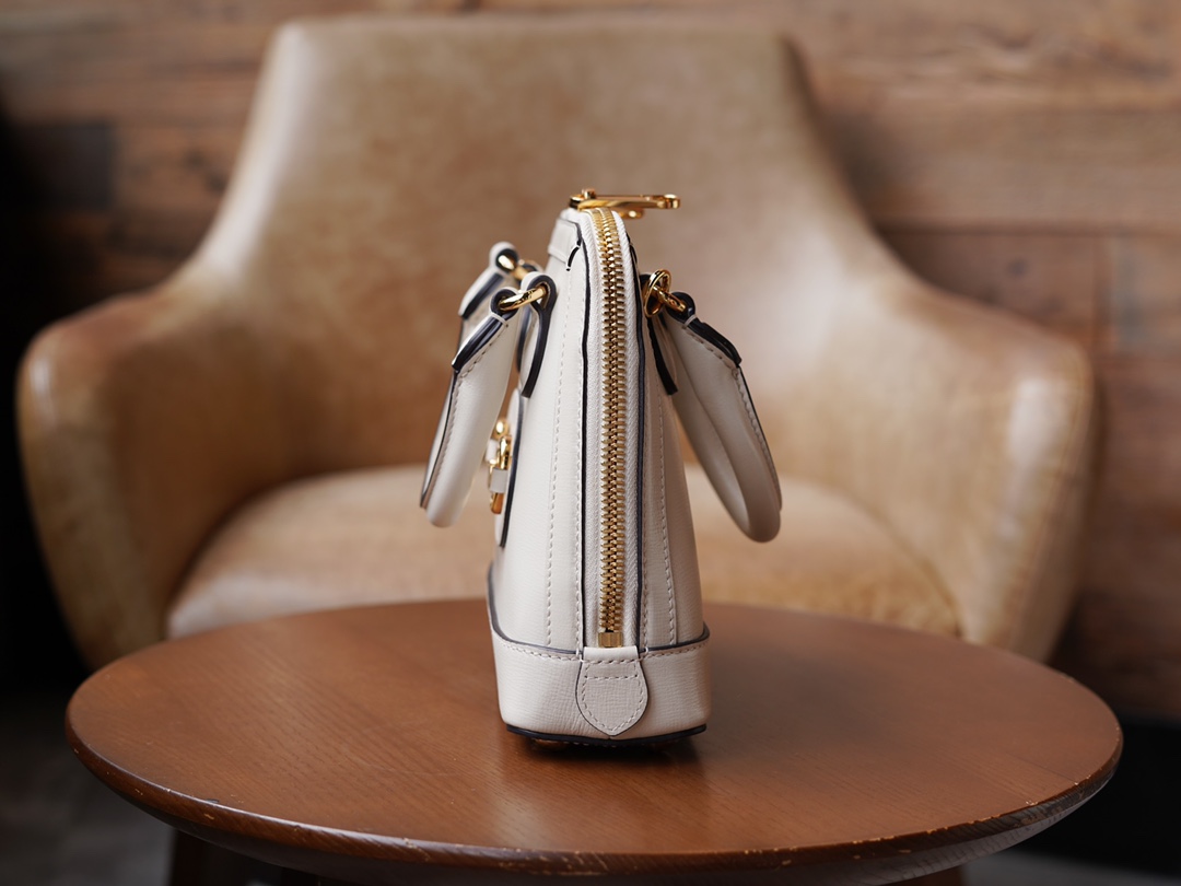 Túi Xách Nữ Mini Gucci Horsebit 1955 640716 Màu Trắng