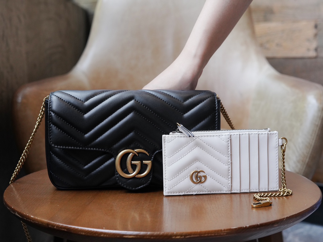 Túi Xách Nữ Mini sac GG Marmont 751526 Màu Đen