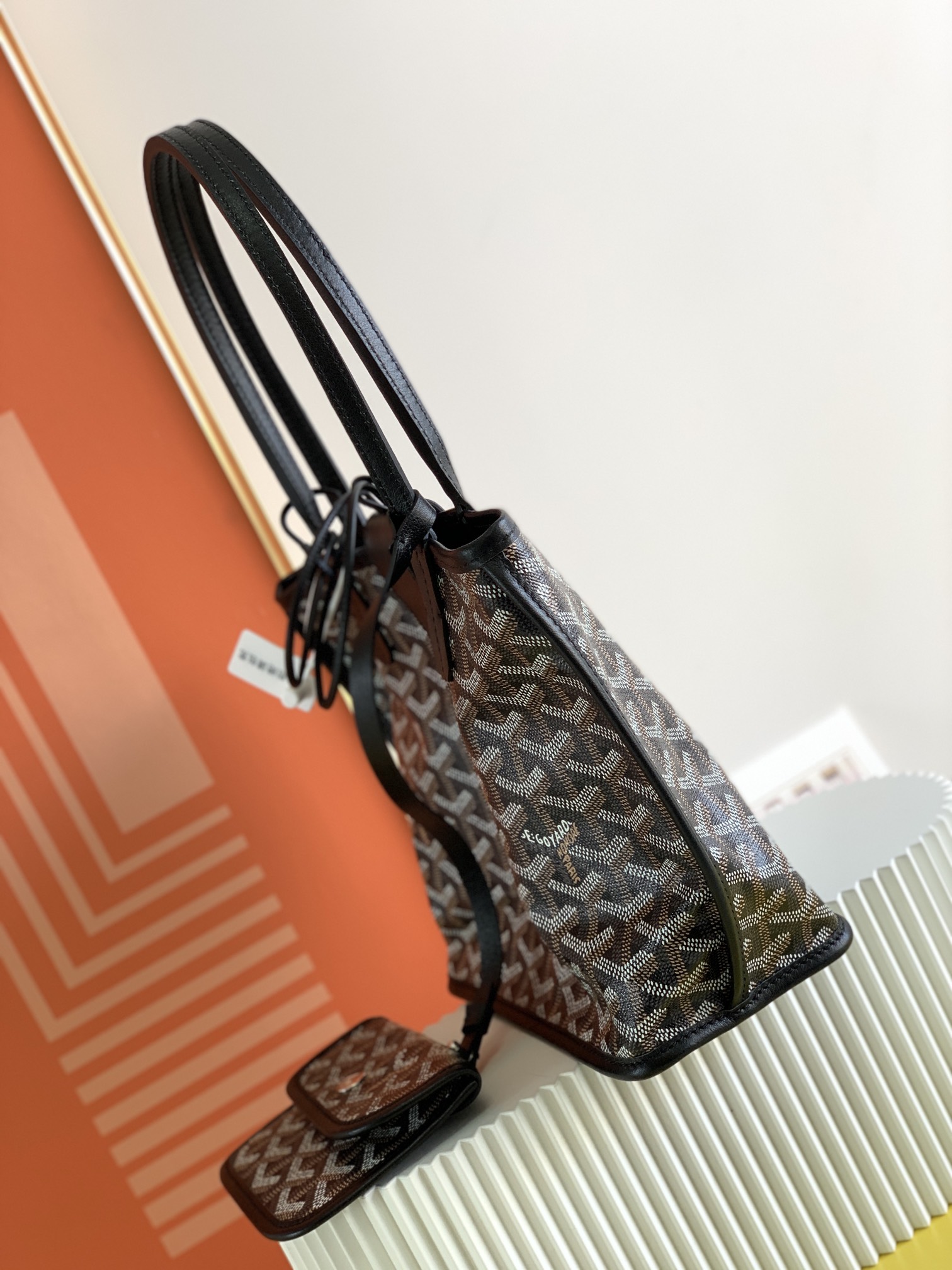 Goyard mini tote 8088 (brown)