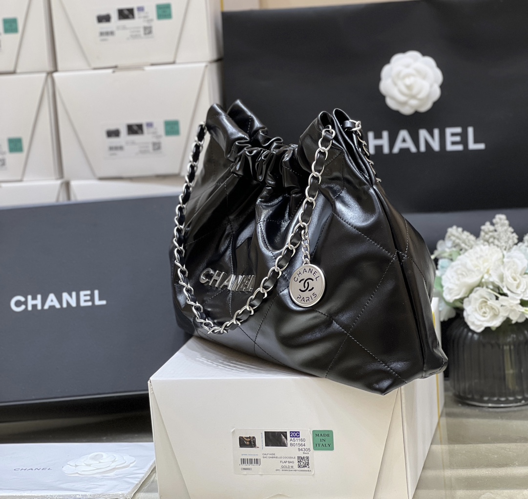 Túi Xách Chanel 22BAG AS4486 Màu Đen 