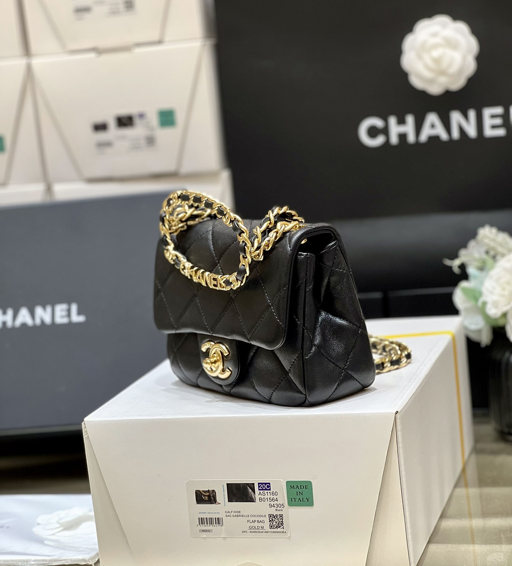 Túi Xách Chanel AP3748 Màu Đen 