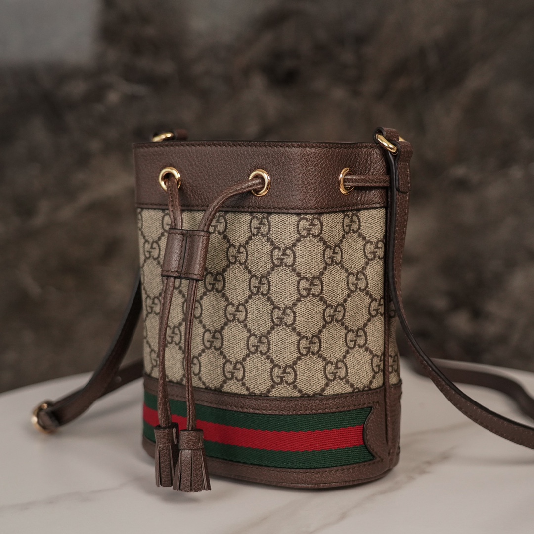 Balo Mini Gucci Ophidia 550602 Logo Nâu