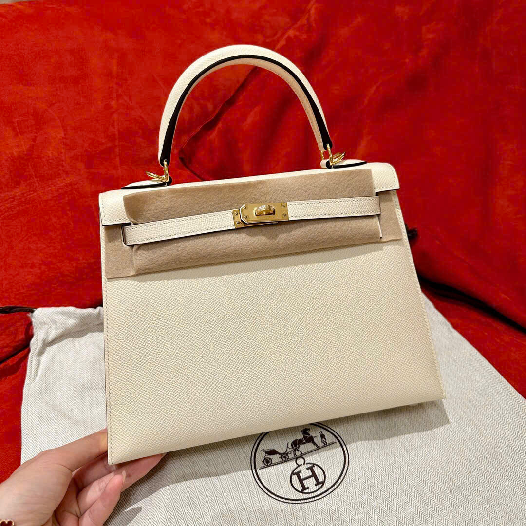 Túi Hermes Kelly Màu Trắng 