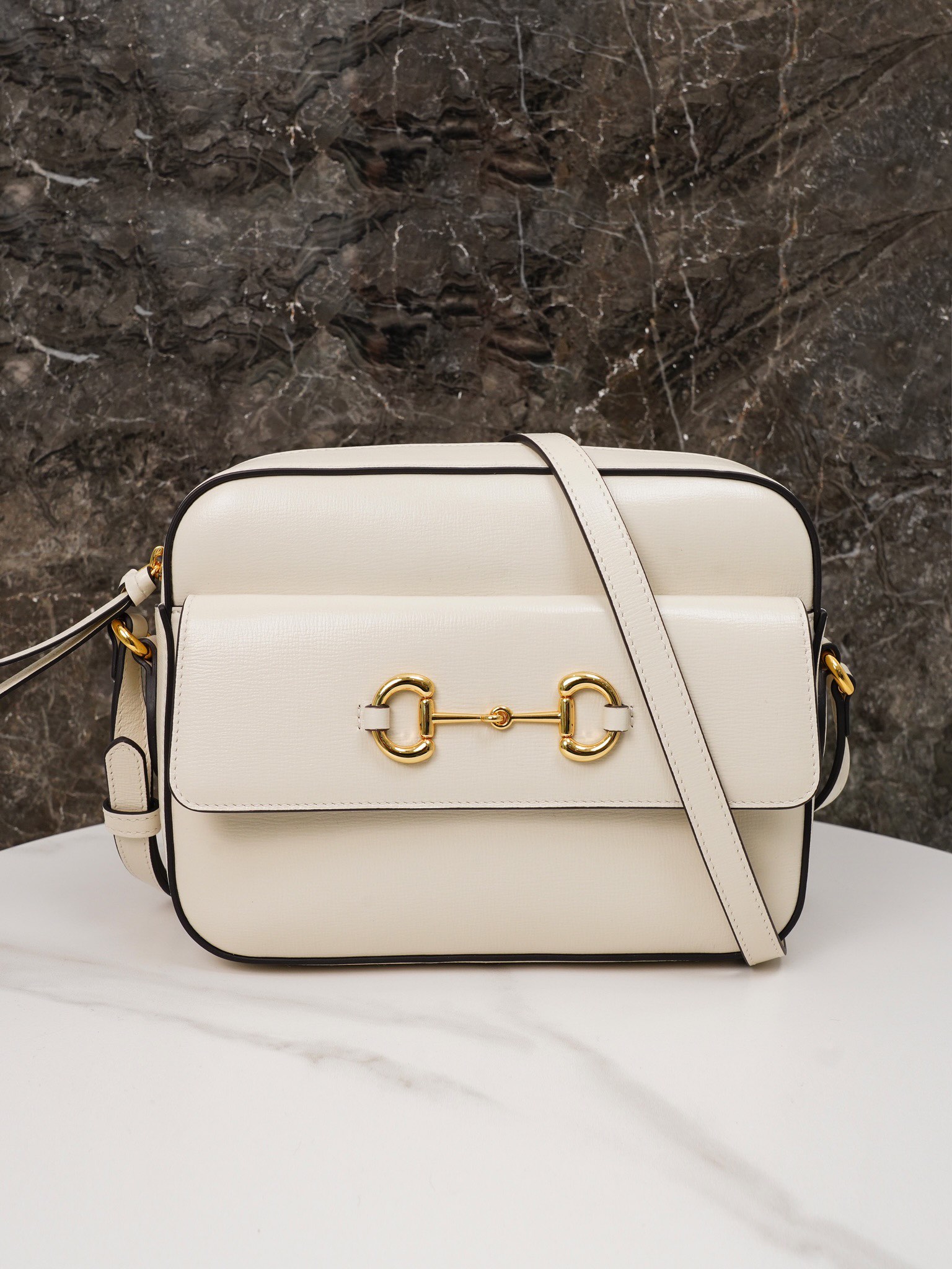 Sac à épaule Gucci Horsebit 1955 petite taille 645454 ( white) 