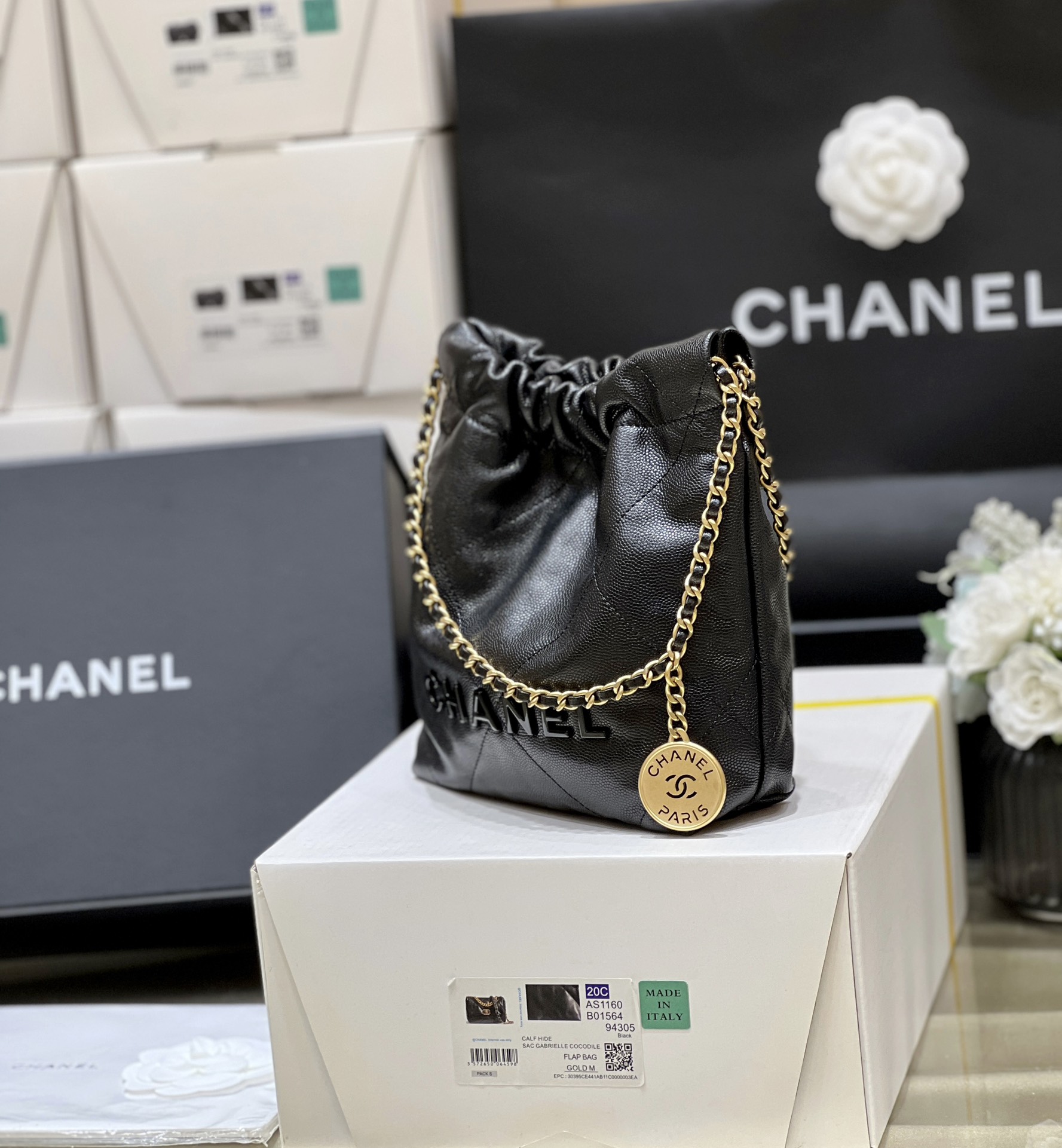 Túi Xách Chanel C22Bag AP3980 Màu Đen