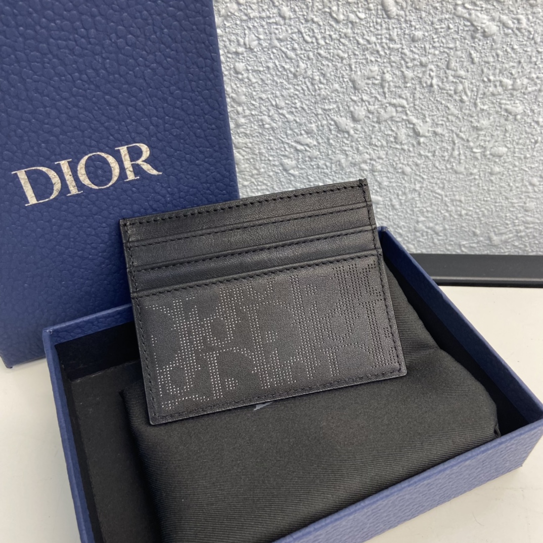 Card Nam Dior Diamond Màu Đen 9824