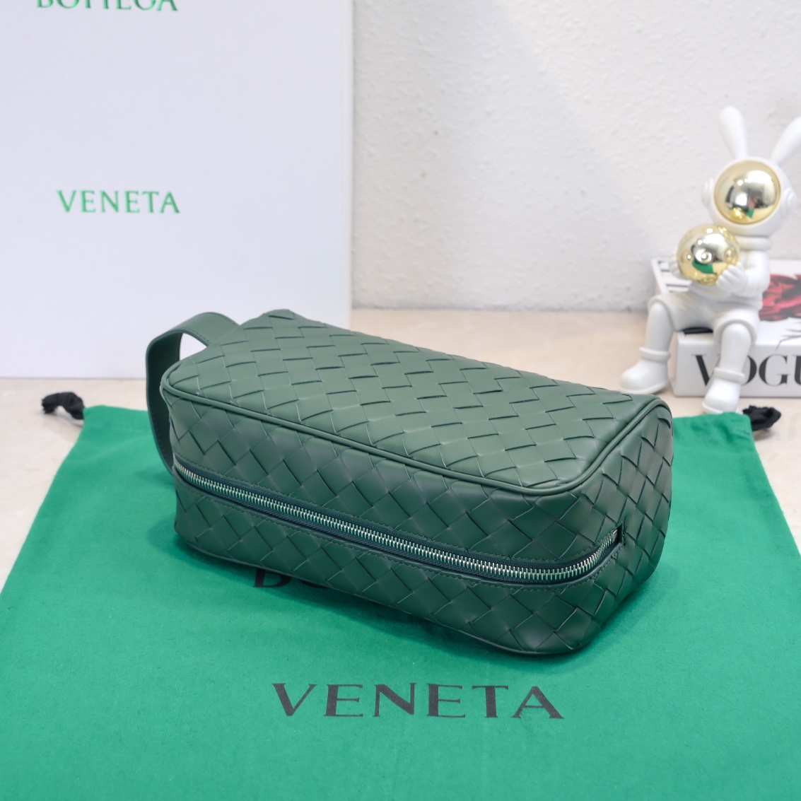 Túi Xách Nam Bottega Veneta 7799 Màu Xanh Rêu 