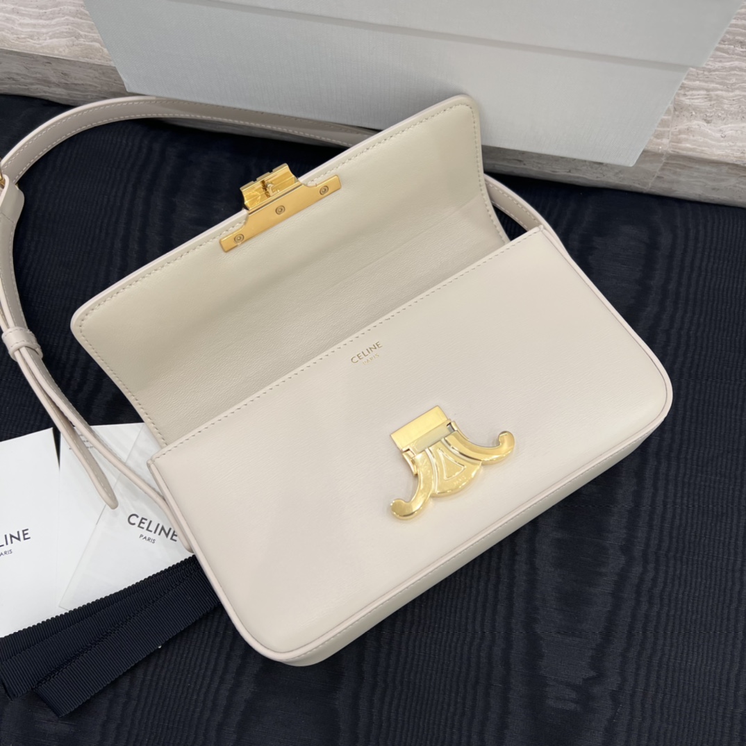 Túi Xách Celine Nữ Claude 194143 Màu Trắng 
