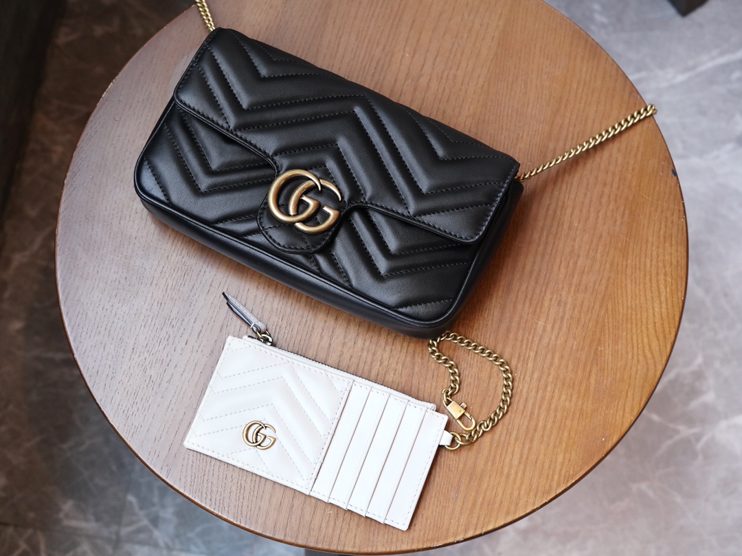 Túi Xách Nữ Mini sac GG Marmont 751526 Màu Đen