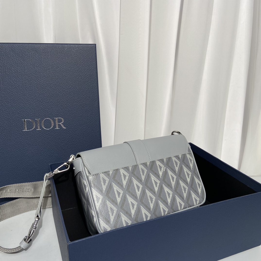 Túi xách Dior CD Diamond màu xám 9972 