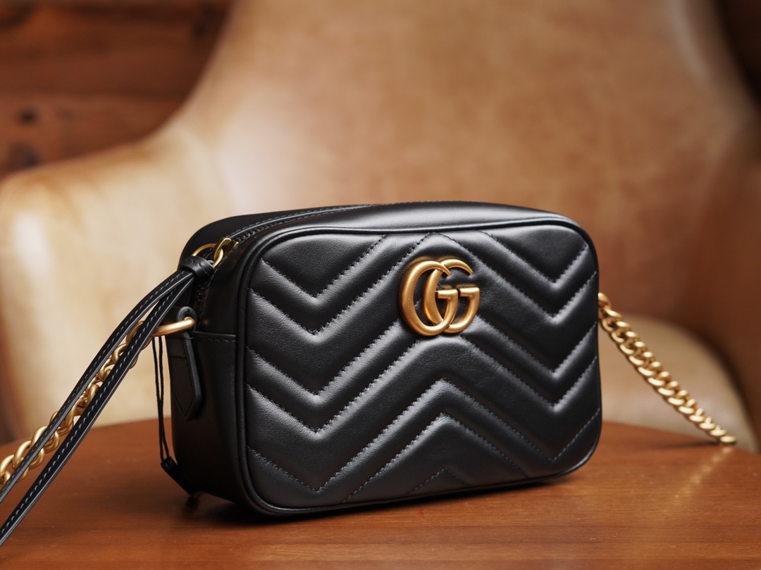 Mini sac GG Marmont 448065 (Black)