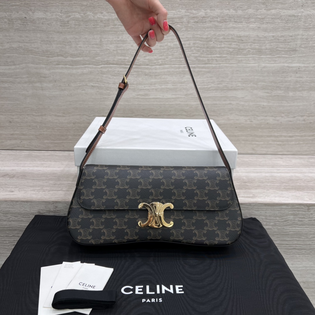 Túi Xách Celine Lola Triomphe 115532 Canvas