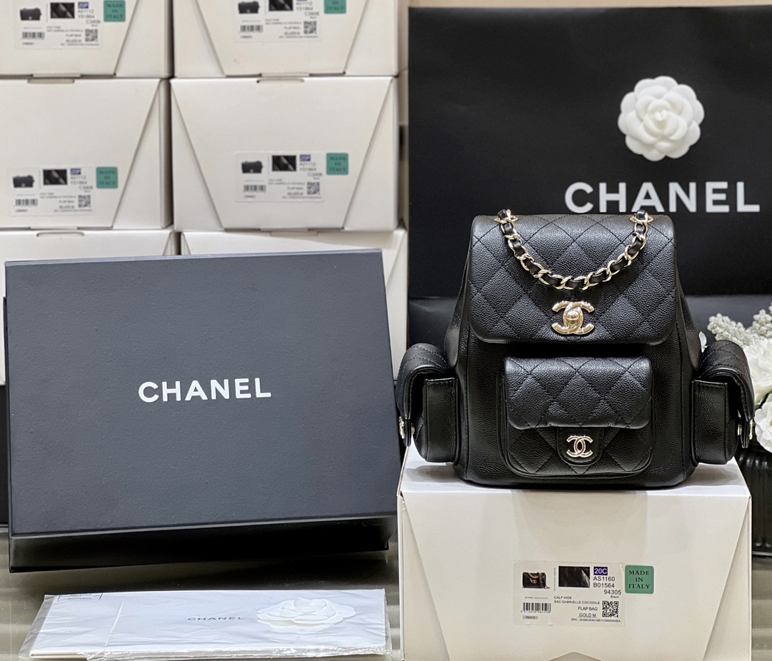 Balo Chanel AP4399 Màu Đen 