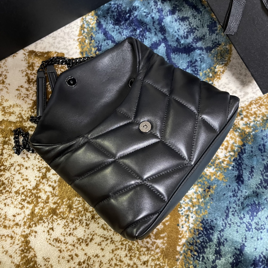 Túi Xách YSL LoulouPuffer 59337 Màu Đen