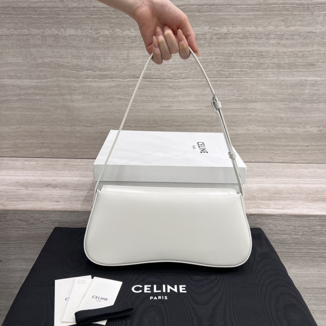 Túi Xách Celine Lola Triomphe 115532 Màu Trắng 