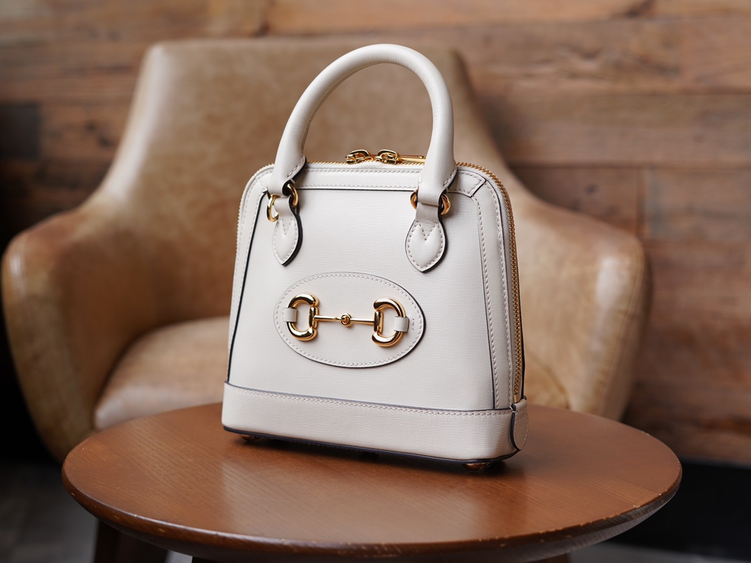 Túi Xách Nữ Mini Gucci Horsebit 1955 640716 Màu Trắng