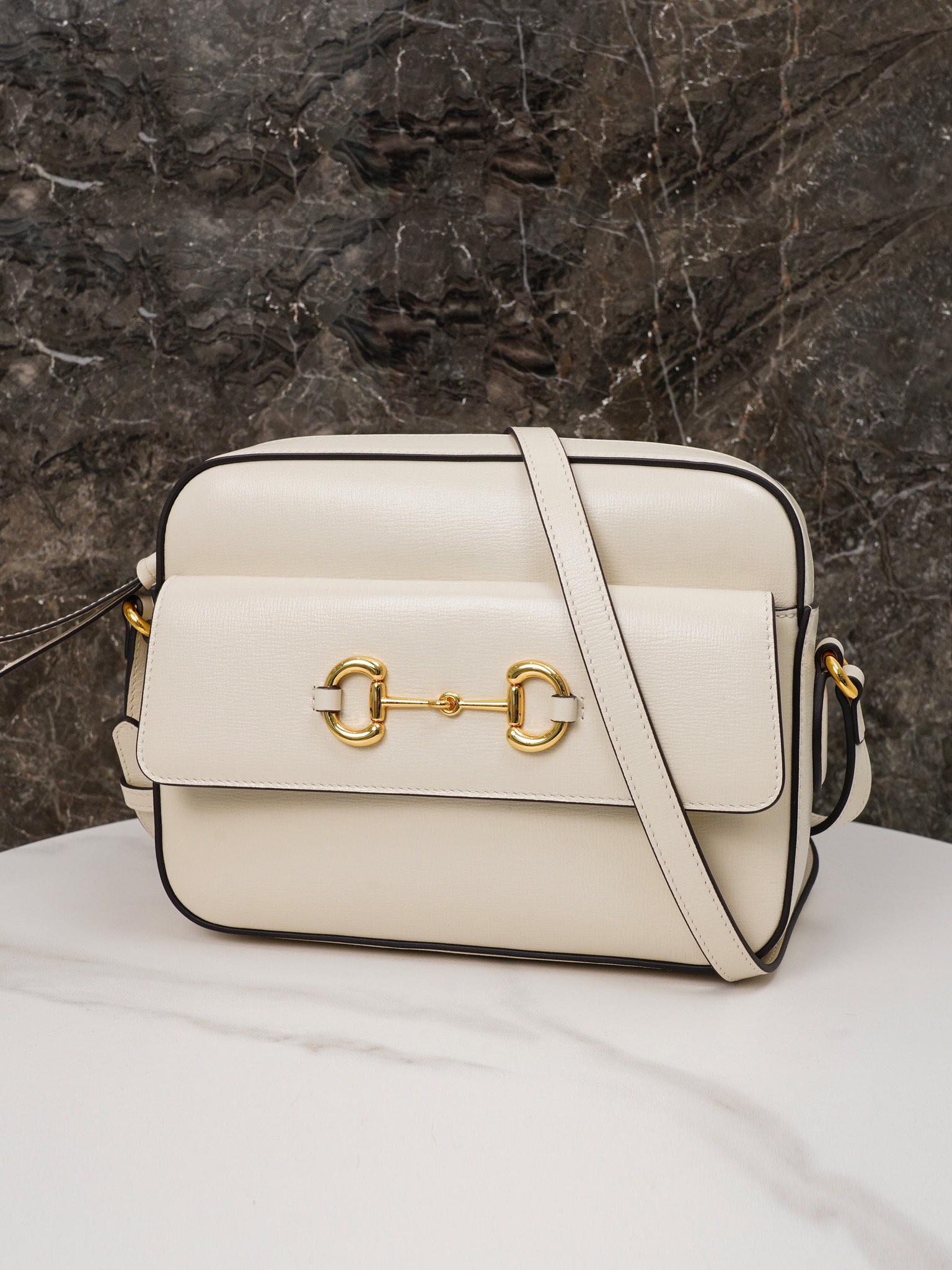 Sac à épaule Gucci Horsebit 1955 petite taille 645454 ( white) 