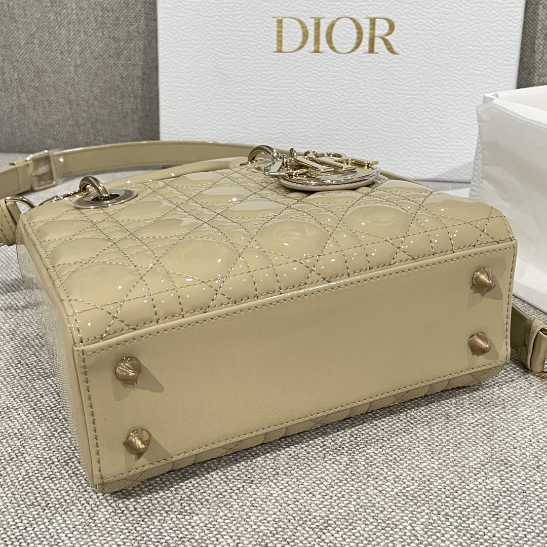 Túi Xách tay Lady Dior Nữ Màu Be