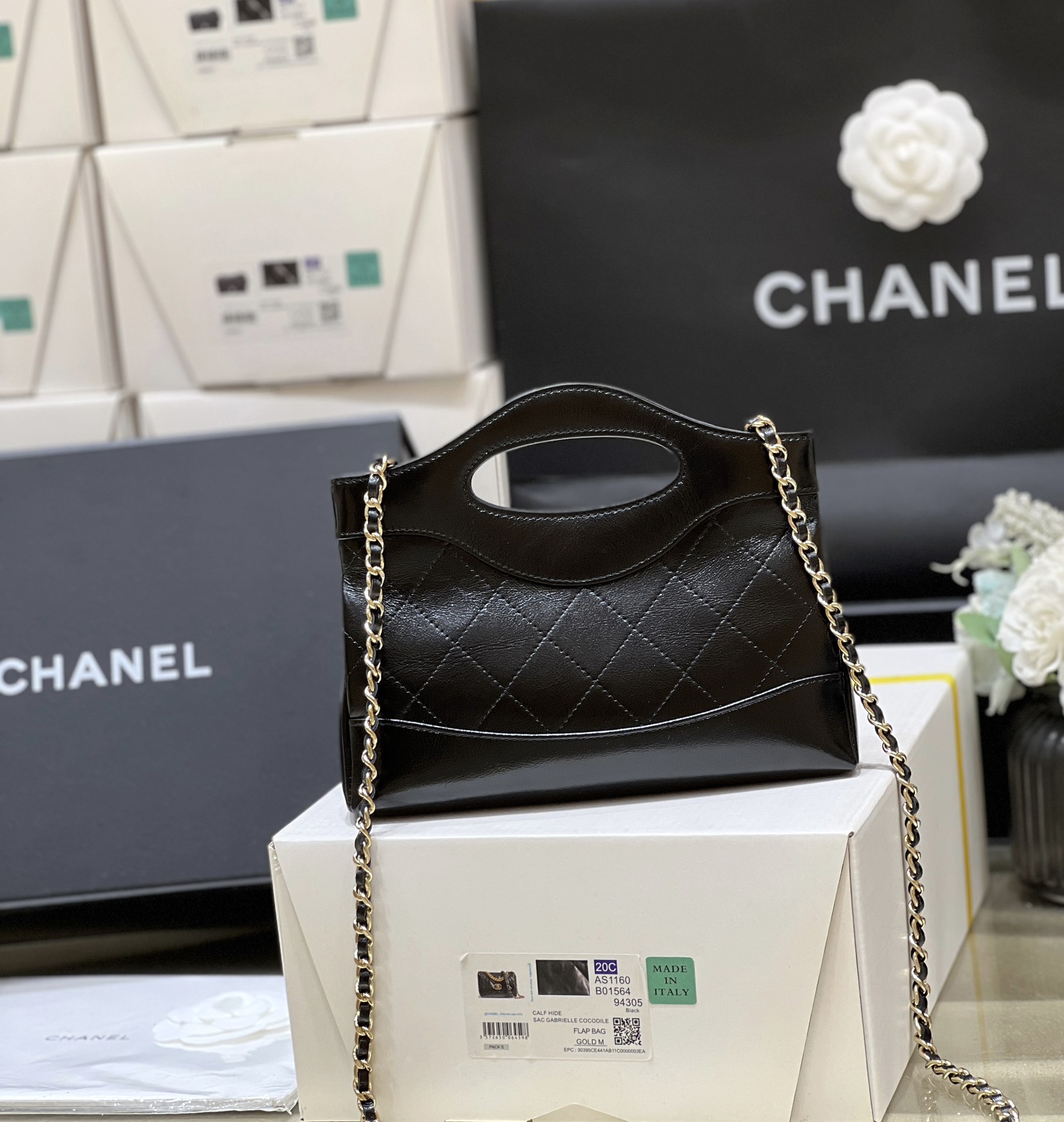 Túi Xách Chanel Bag Nano AS3656 Màu Đen 
