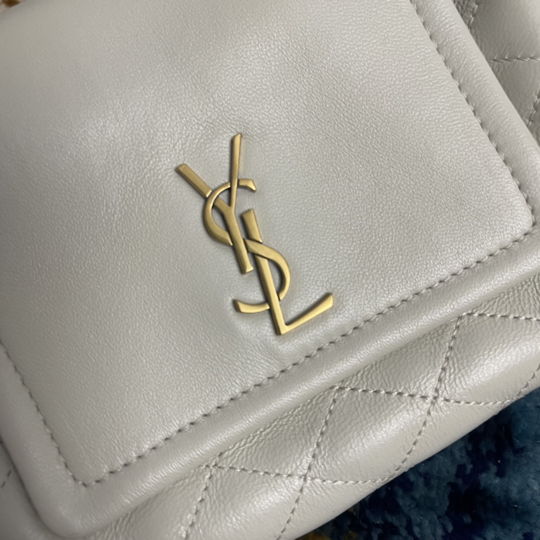 YSL Monogram Mini Nolita 672738 (White)