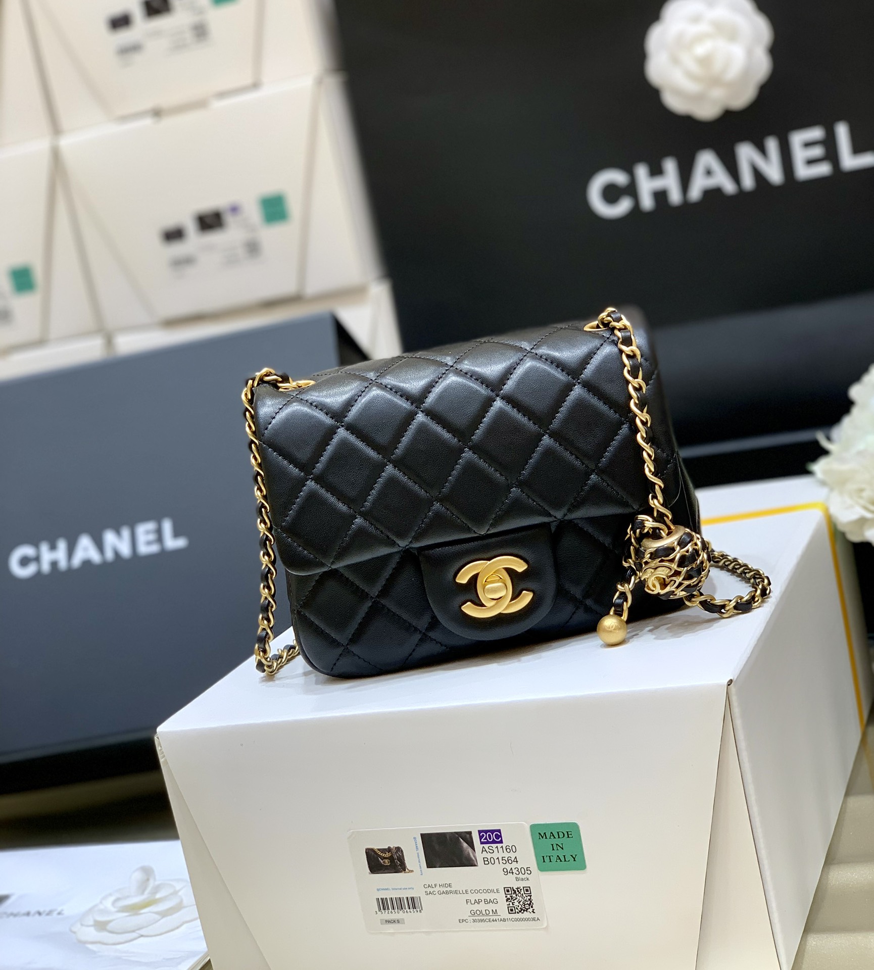 Túi Xách Chanel CF Mini Màu Đen AS1786 