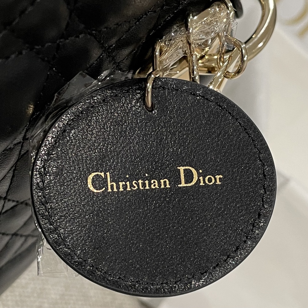 Túi Xách tay Lady Dior Nữ Màu Đen