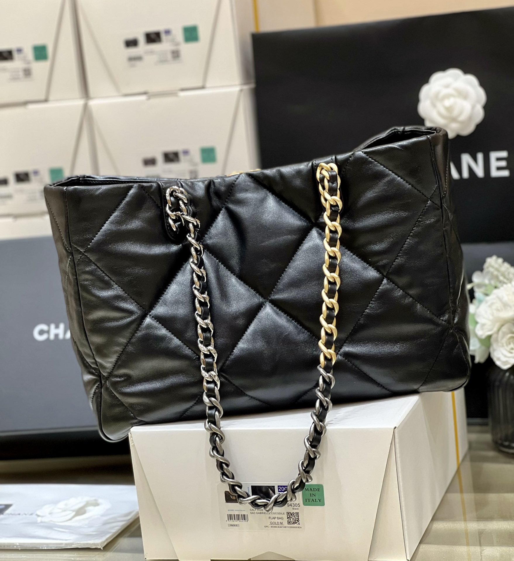 Túi Xách Chanel Shopping Bag AS3660 Màu Đen 