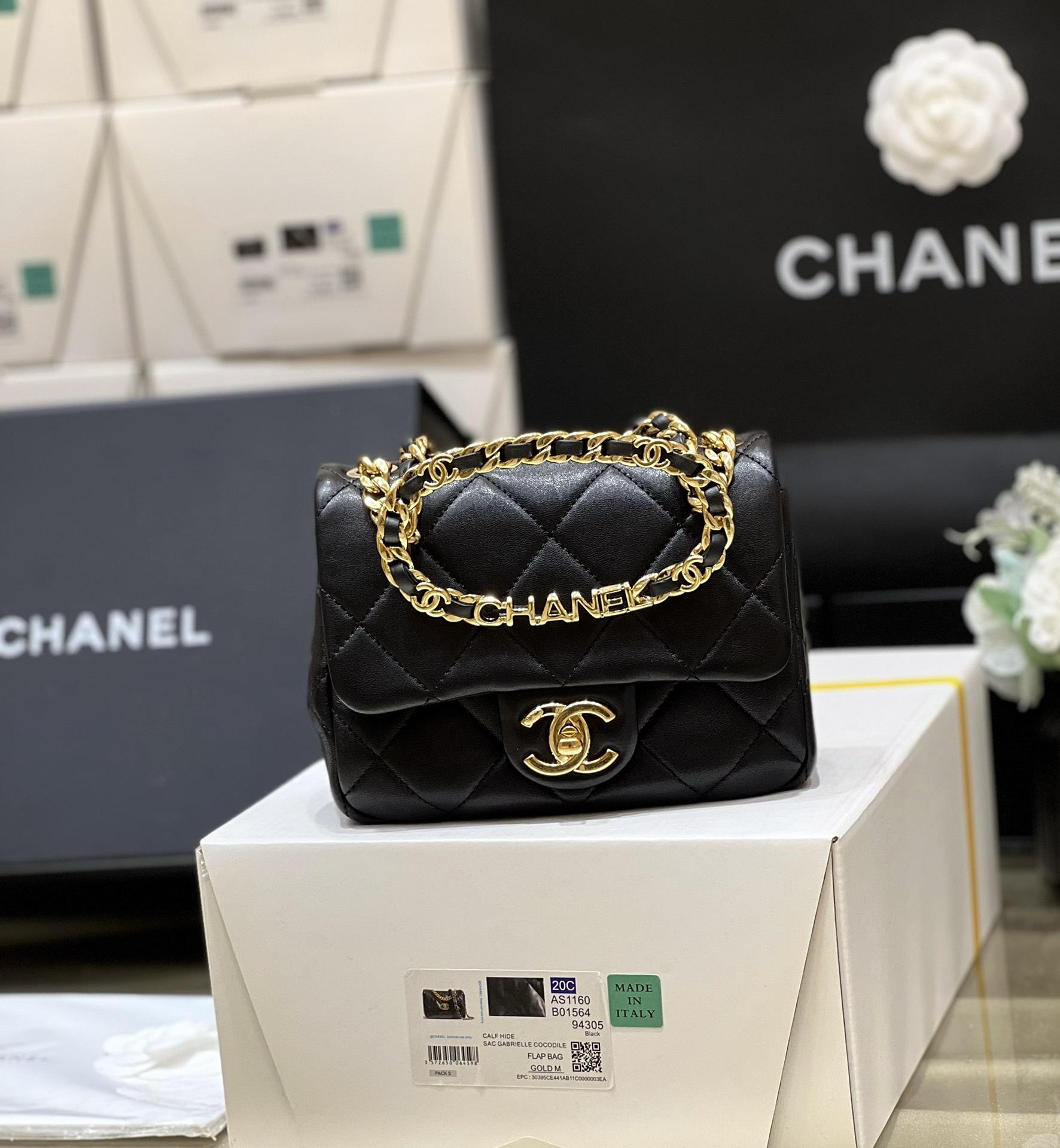 Túi Xách Chanel AP3748 Màu Đen 