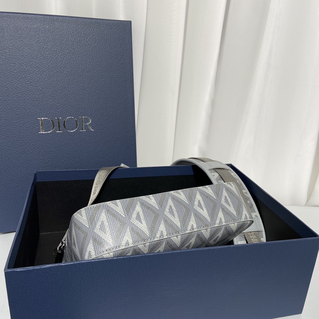 Túi xách Dior nam CD Diamond màu xám 9965