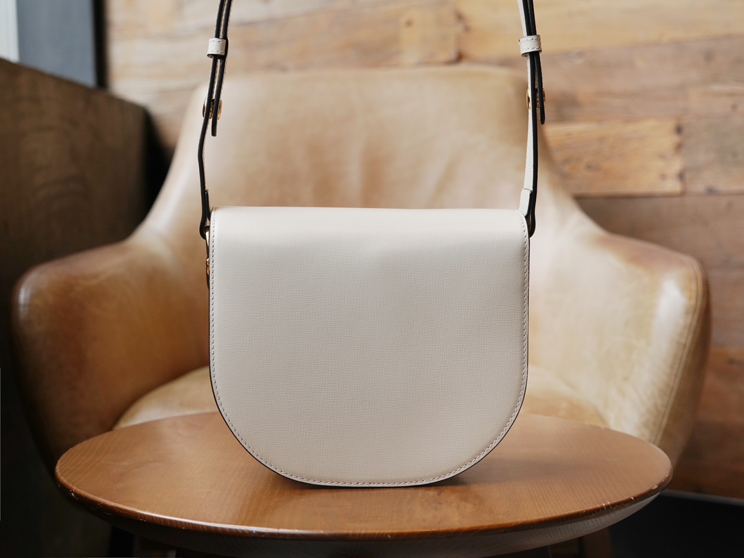 Mini sac rond Gucci Horsebit 1955 760191 (White)