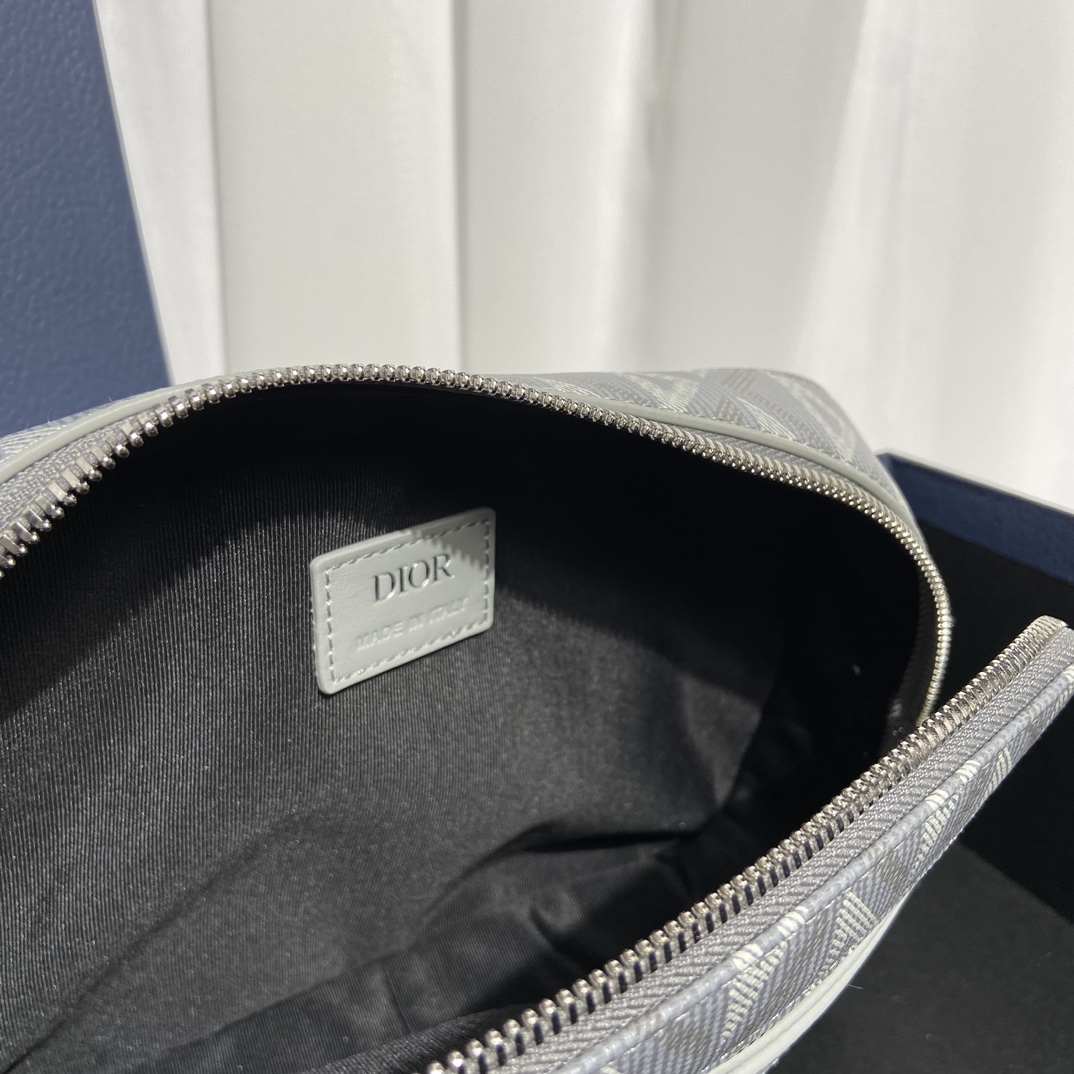Túi xách Dior nam CD Diamond màu xám 9965