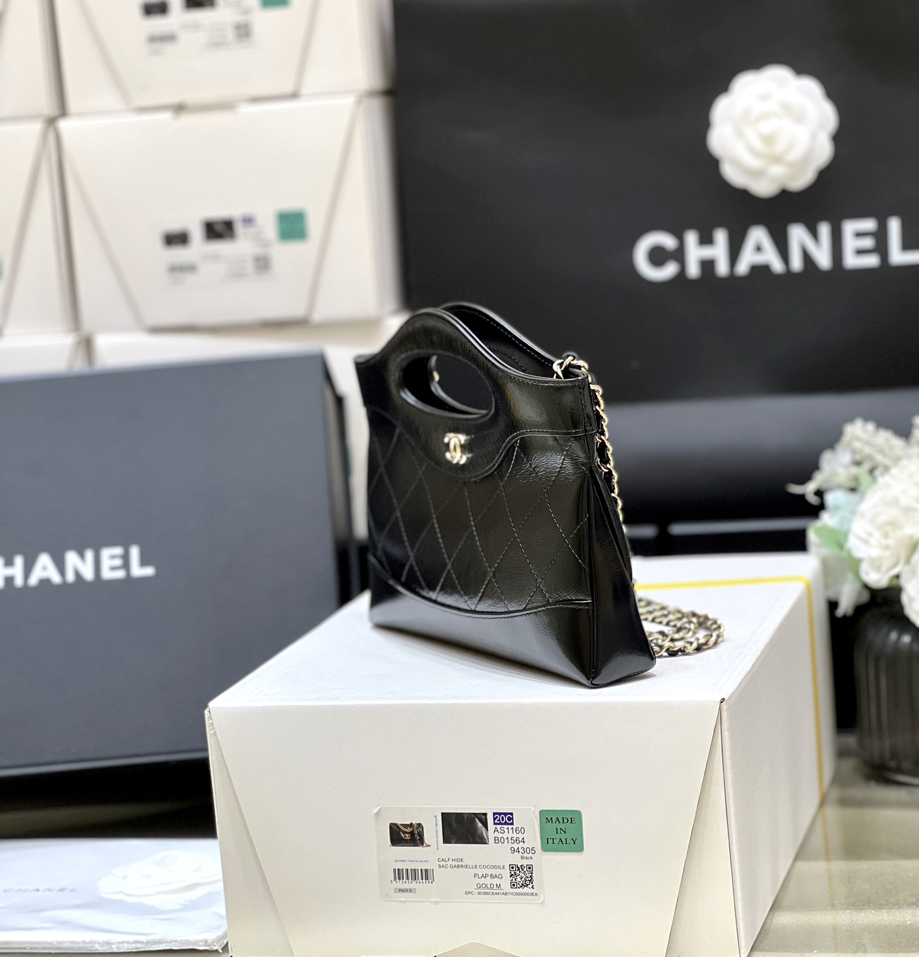 Túi Xách Chanel Bag Nano AS3656 Màu Đen 