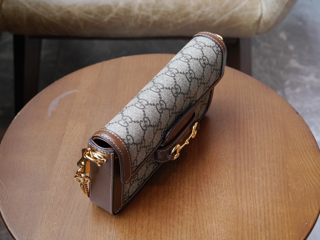 Sac à épaule Gucci Horsebit 1955 petite taille 752002( Logo) 
