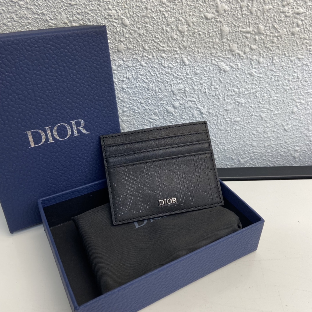 Card Nam Dior Diamond Màu Đen 9824