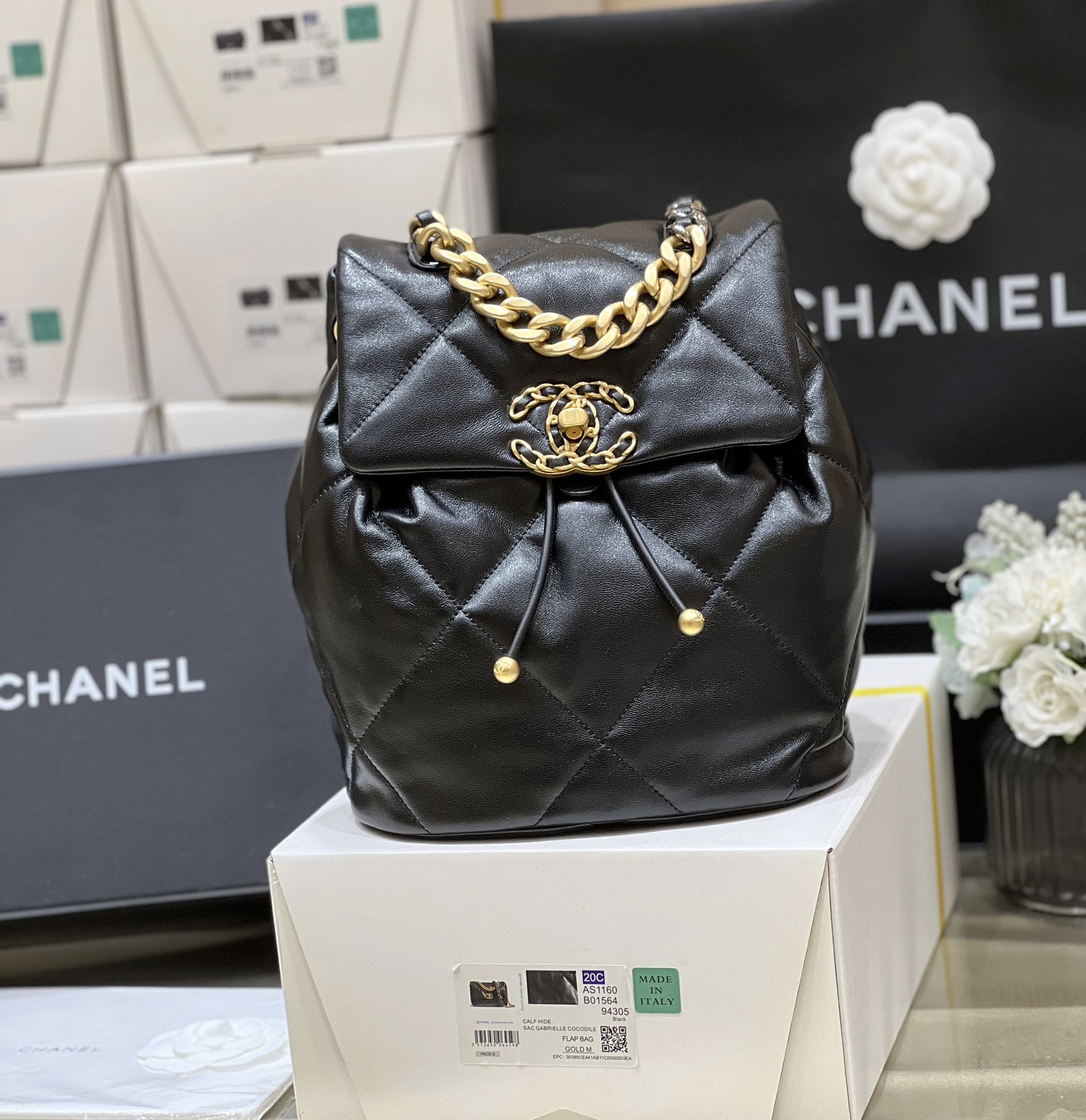 Balo Chanel AS4223 Màu Đen 