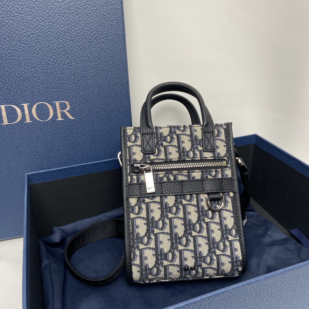 Túi xách Dior Oblique nam màu trắng 9234 