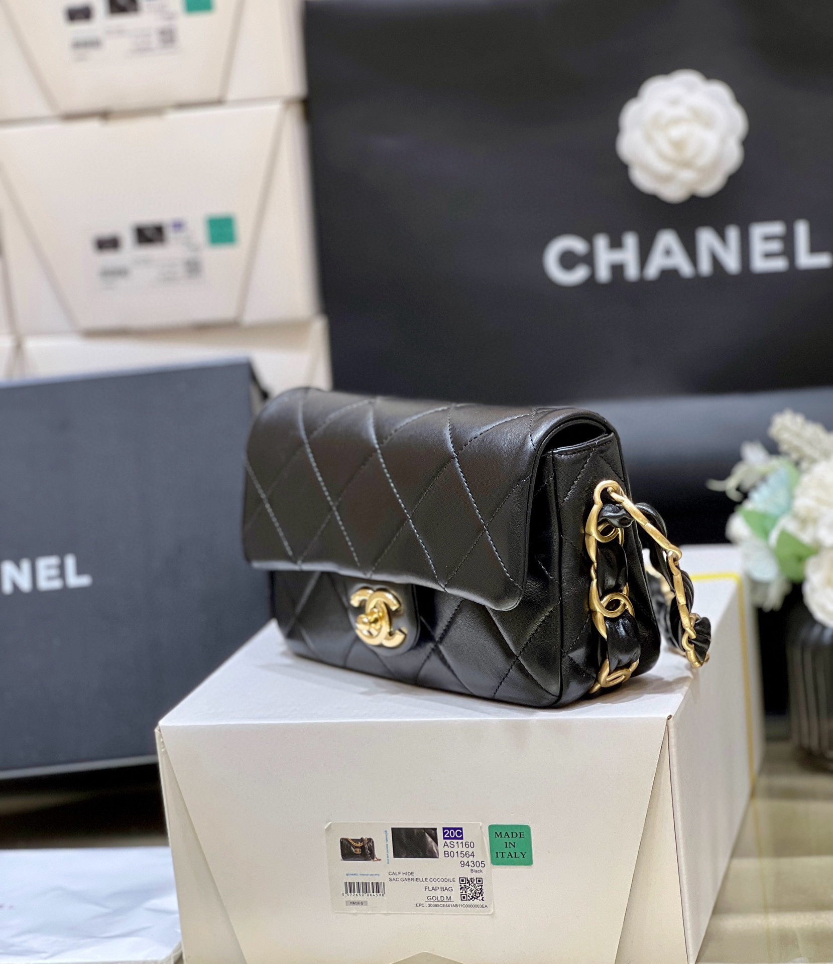 Túi Xách Chanel Bodin.joyeux AS5175 Màu Đen