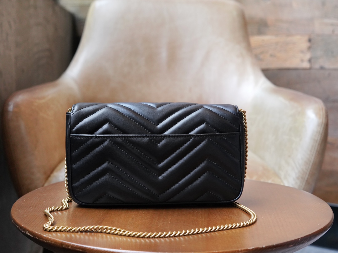 Túi Xách Nữ Mini sac GG Marmont 751526 Màu Đen