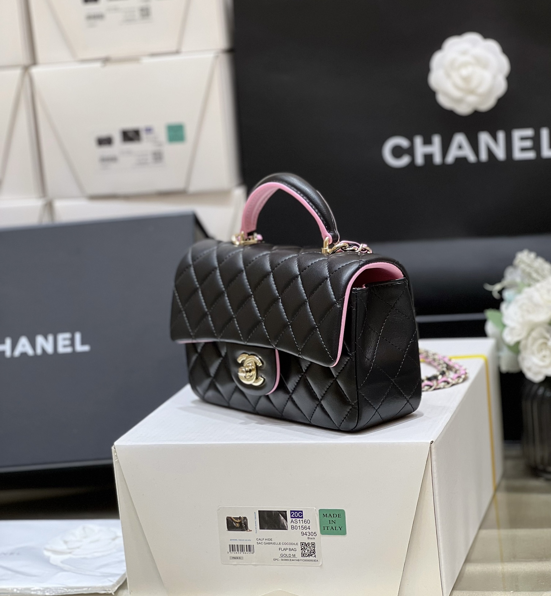 Chanel CF Mini Handle AS2431 (Black)
