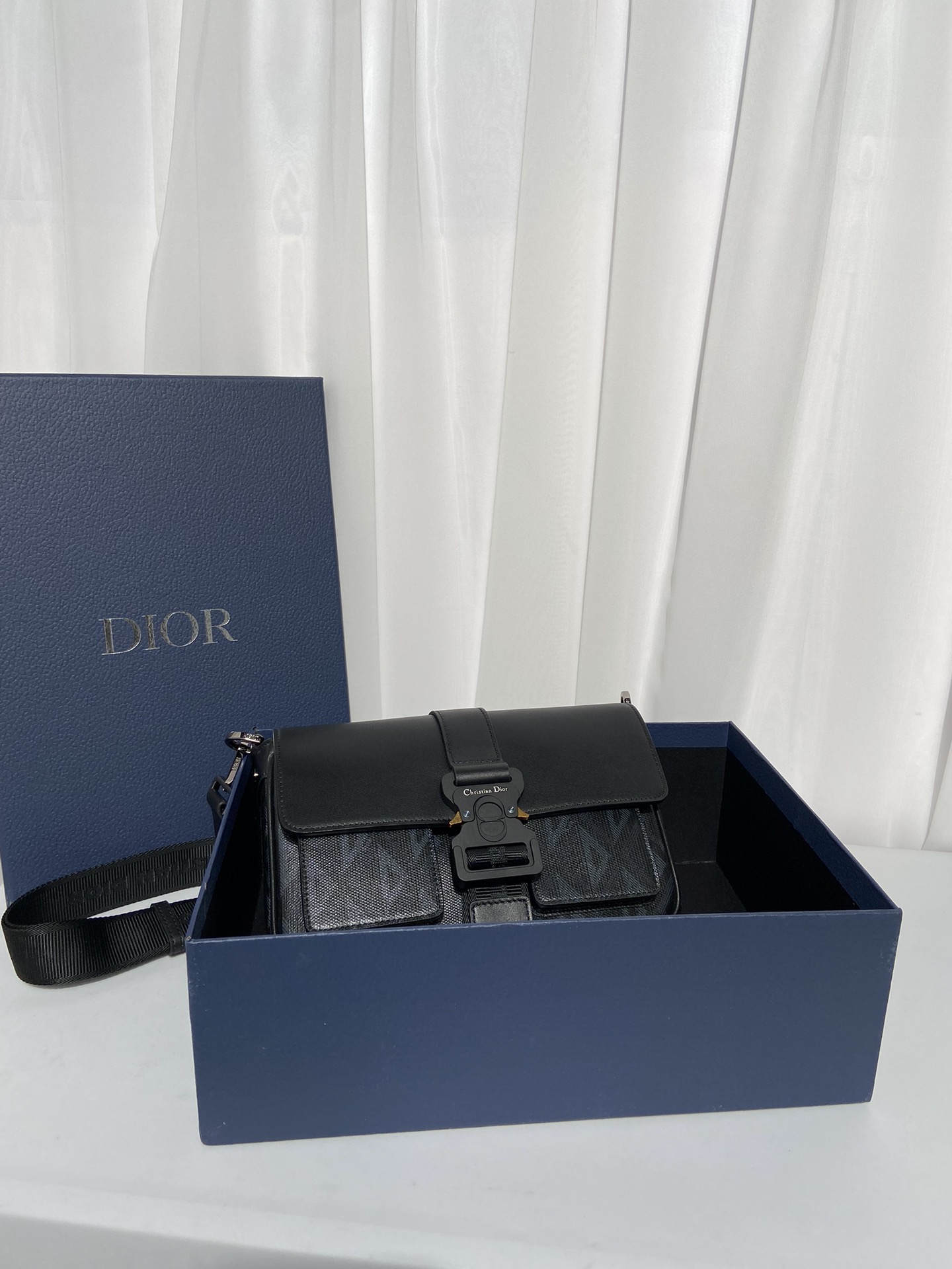Túi xách Dior CD Diamond màu đen 9972 