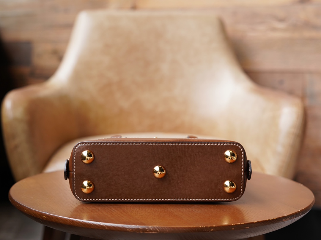 Túi Xách Nữ Mini Gucci Horsebit 1955 640716Logo Nâu 