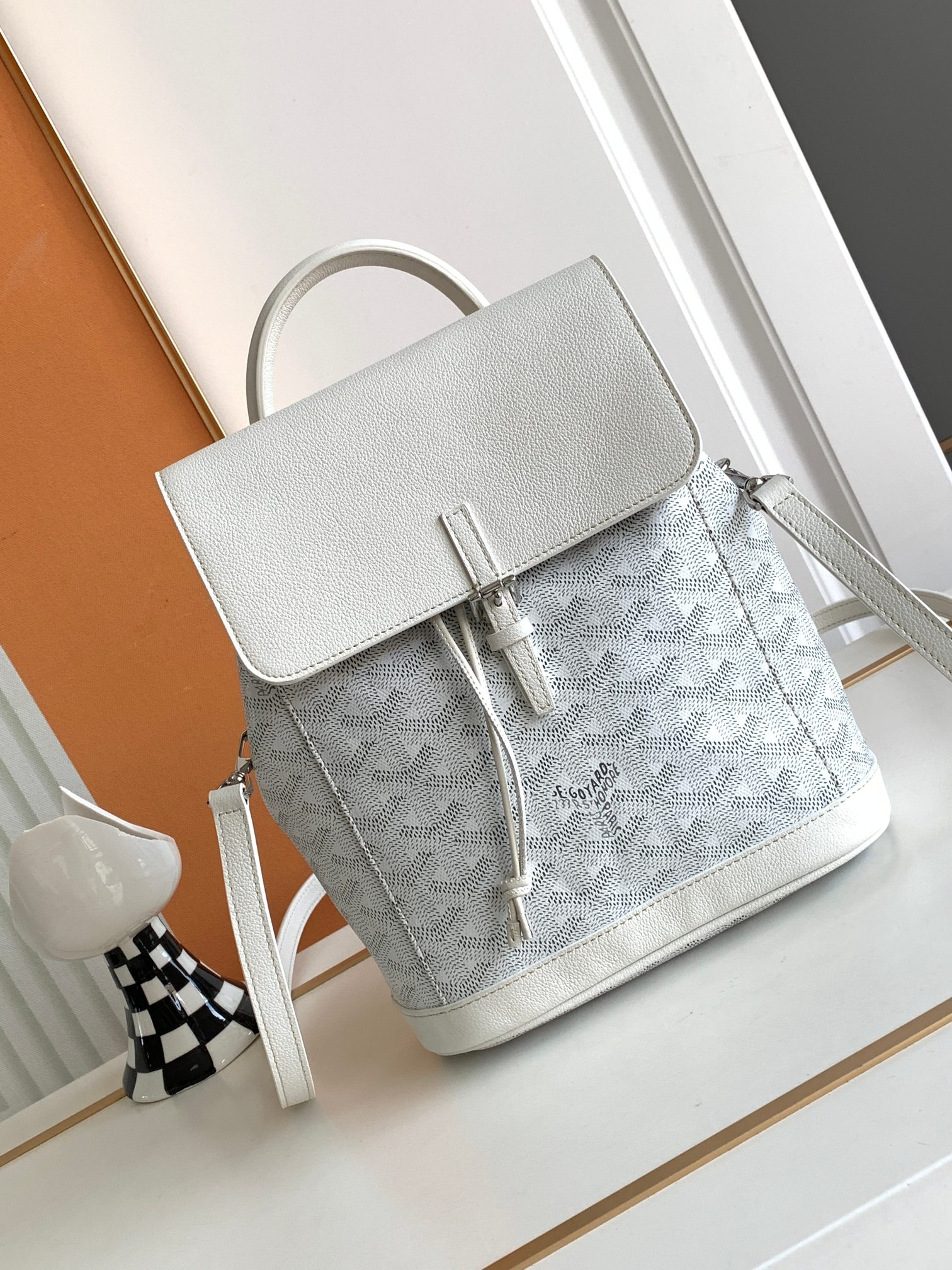 Balo Goyard Alpin 8035 Màu Trắng 