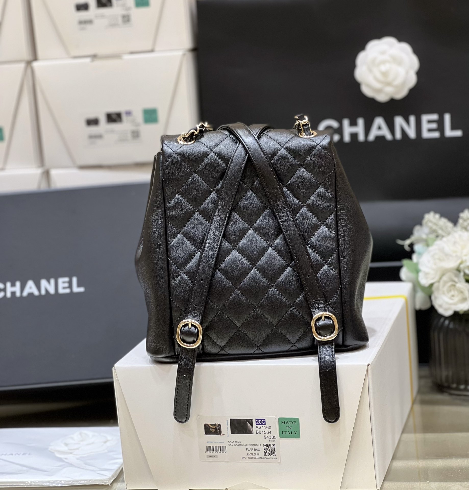Balo Chanel Nữ AP3860 Màu Đen