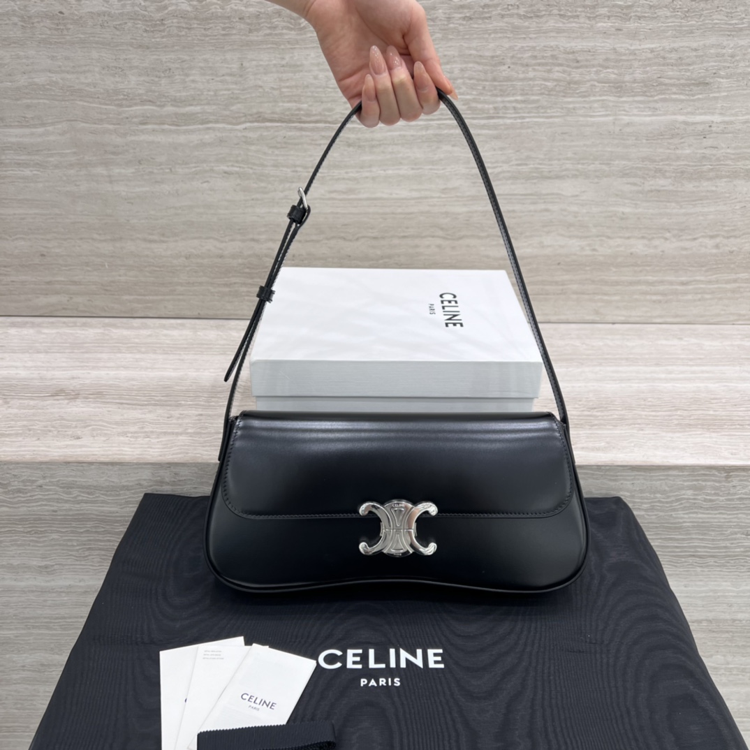 Túi Xách Celine Lola Triomphe 115532 Màu Đen 
