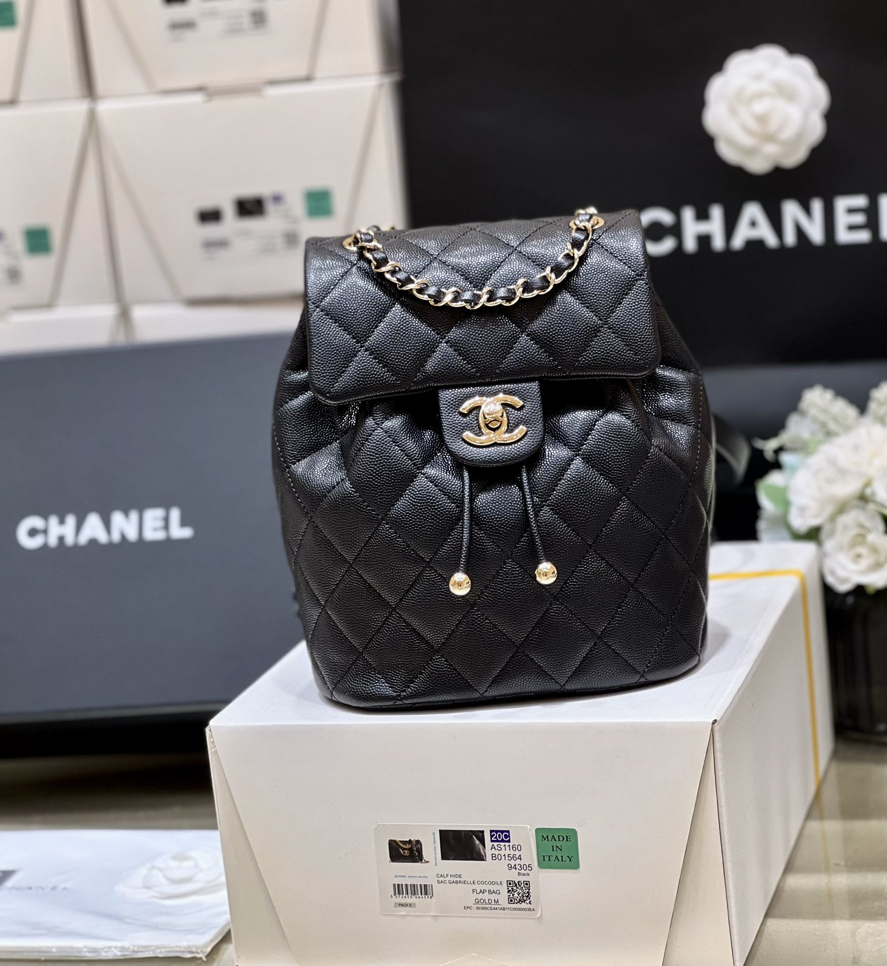 Balo Chanel AS4058 Màu Đen 