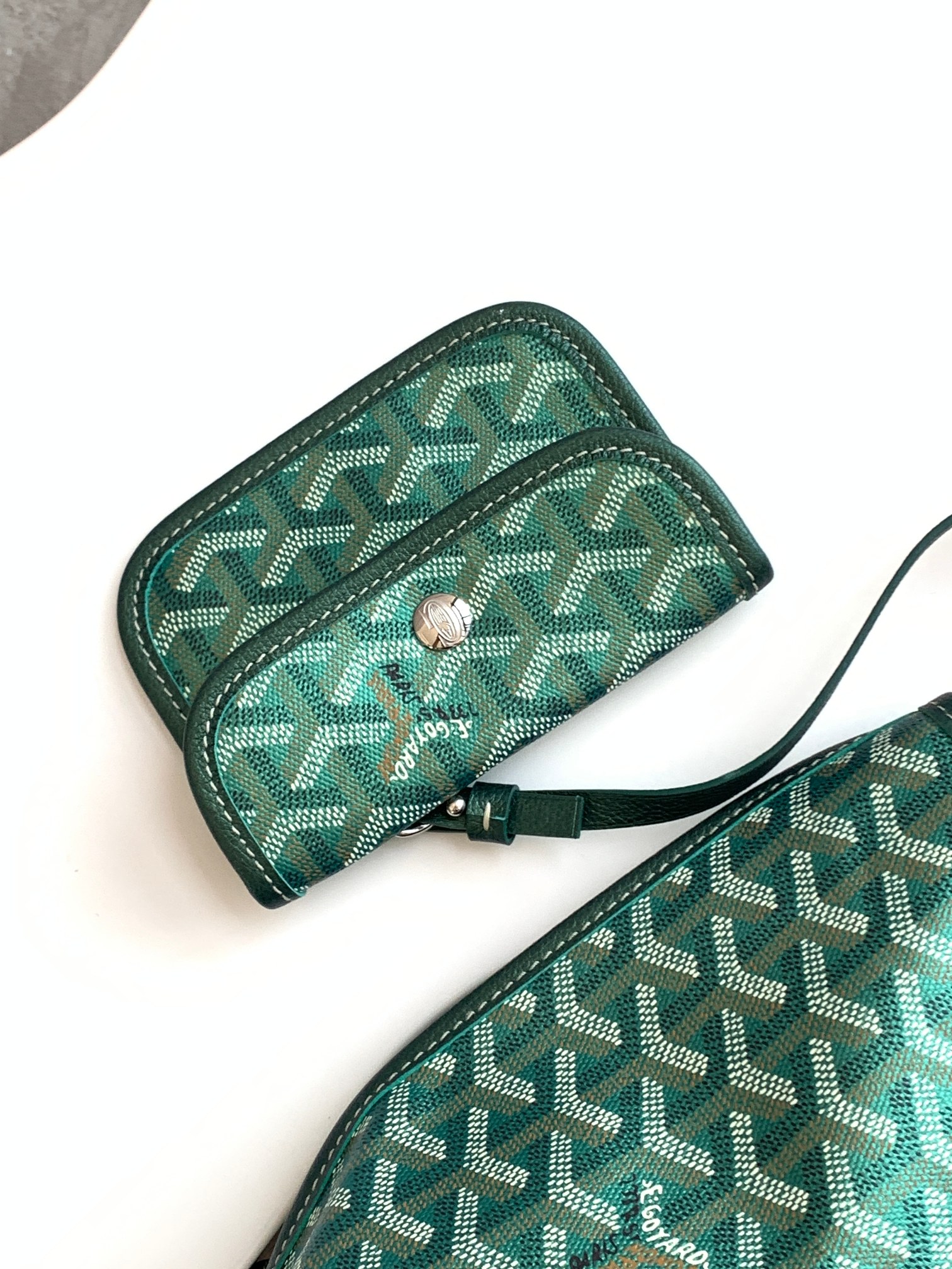 Túi xách Goyard 8003 màu xanh lá 