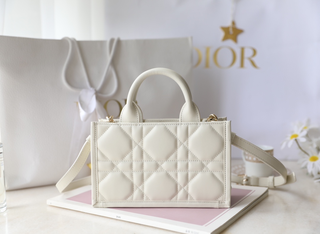 Túi Dior Caro Nữ Màu Trắng